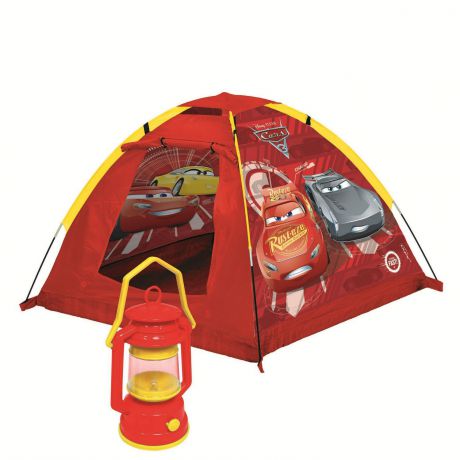 Детская игровая палатка Тачки, с фонарем, 72566, 120 х 120 х 87 см