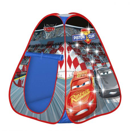 Детская игровая палатка Тачки, светящаяся, раскладывающаяся, 72512, 75 х 75 х 90 см