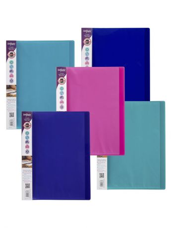 Папка с файлами Snopake 12199P, бирюзовый, фиолетовый, розовый, зеленый, синий