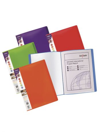 Папка с файлами Snopake 15808P, зеленый, красный, фиолетовый, синий, оранжевый