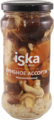 Грибные консервы ISKA Ассорти грибное маринованное, 350 г