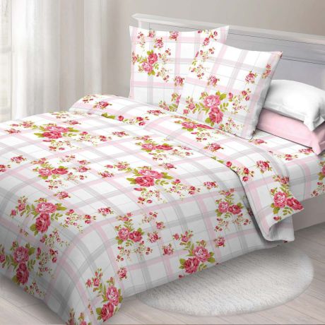 Комплект постельного белья Спал Спалыч "Доброе утро", 109180, розовый, 2-спальный, наволочки 70х70