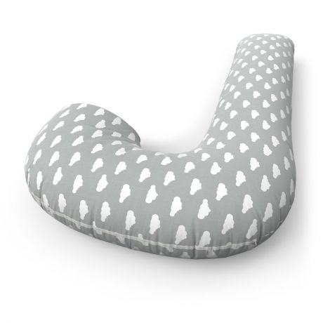 Подушка для кормящих и беременных Петербургский Уют Подушка формы J, 00713, светло-серый