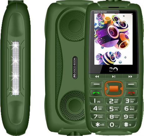 Мобильный телефон BQ 2825 Disco Boom, зеленый