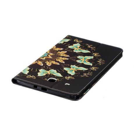 Samsung Galaxy Tab E 9.6 SM-T560 Корпус PU Кожаный чехол для планшетов Флип Стенд с крышками для карточек Бабочка