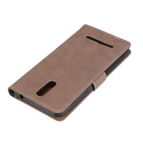 Кожаный кожаный чехол для карточек с чехлом для Leagoo M8 Blue