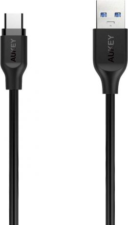 Кабель AUKEY USB 3.0 USB-C to USB-A PVC Cable,1M, чёрный