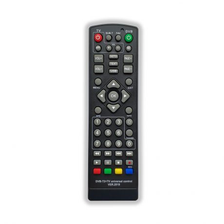 Пульт ДУ HUAYU универсальный пульт для приставок и ТВ DVB-T2+TV, черный