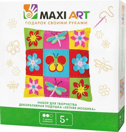 Maxi Art Набор для творчества Декоративная подушка Летняя мозаика