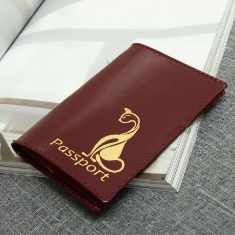 Обложка для паспорта Рассвет 2453853, бордовый