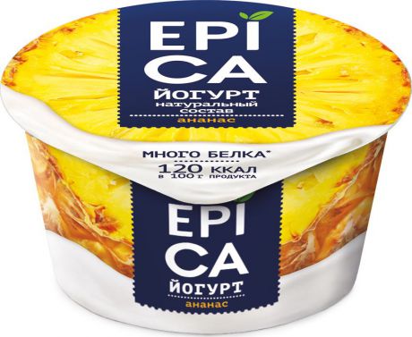 Йогурт Epica Ананас, 4,8 %, 130 г