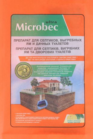 Средство для биоразложения содержимого септика BROS "Microbec", саше, 25 г