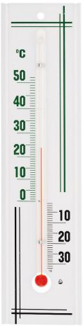 Термометр комнатный "Стеклоприбор", цвет: белый, зеленый, черный. П-3