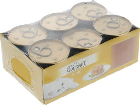 Консервы для кошек Gourmet Gold "Нежные биточки", с индейкой и шпинатом, 85 г, 12 шт