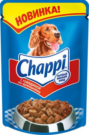 Консервы для собак "Chappi", с говядиной по-домашнему, 100 г