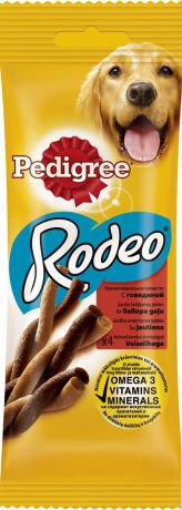 Лакомство для собак Pedigree "Rodeo", мясные косички, 70 г
