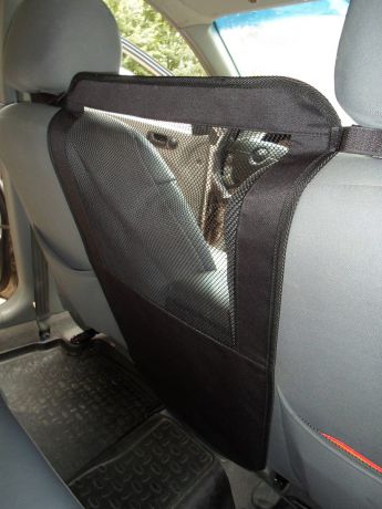 Перегородка защитная для животных "AvtoPoryadok", между передними сиденьями, цвет: черный, 50 х 35 см