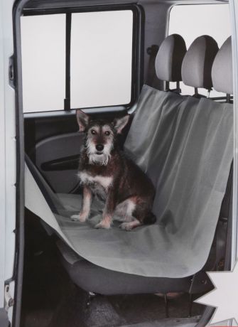 Накидка "Comfort Address" для перевозки собак в салоне автомобиля, цвет: серый, 150 см х 150 см. daf 021 S