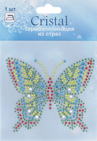Термоаппликация из страз "Cristal", 10,6 х 8,5 см