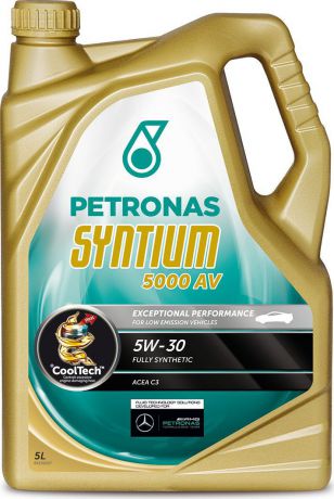 Масло моторное Petronas "Syntium 3000 AV", синтетическое, 5W-40, 5 л
