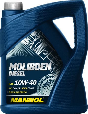 Масло моторное MANNOL "Molibden Diesel", 10W-40, полусинтетическое, 5 л