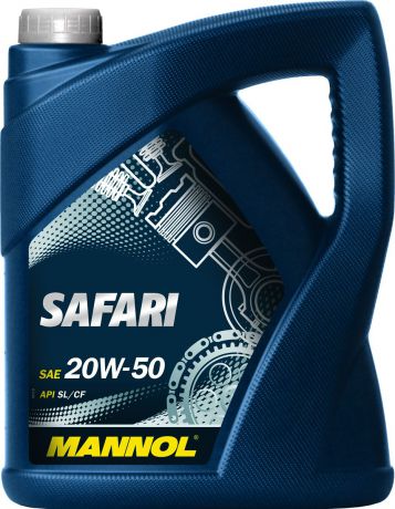 Масло моторное MANNOL "Safari", 20W-50, минеральное, 5 л