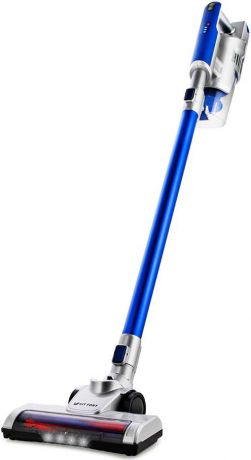 Вертикальный пылесос Kitfort КТ-536-3, цвет: серебристый, синий
