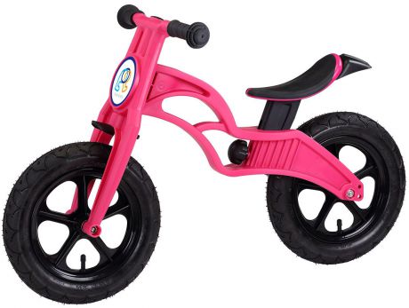 Pop Bike Беговел детский Flash с надувными колесами цвет розовый
