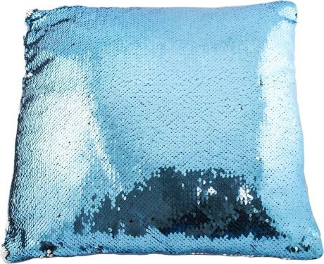 Подушка хамелеон Эврика "Квадрат №2", цвет: синий, белый