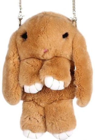 Vebtoy Рюкзак дошкольный Пушистый кролик цвет коричневый