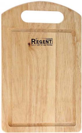 Доска разделочная "Regent Inox", из гевеи, 26 х 16 х 1,2 см