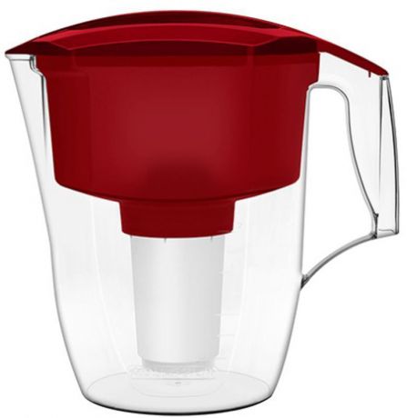 Фильтр-кувшин для воды Аквафор "Кантри", цвет: красный, прозрачный, 3,9 л