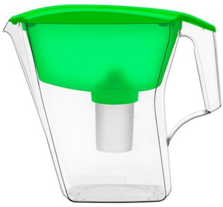 Фильтр-кувшин для воды Аквафор "Лайн", цвет: зеленый, прозрачный, 2,8 л