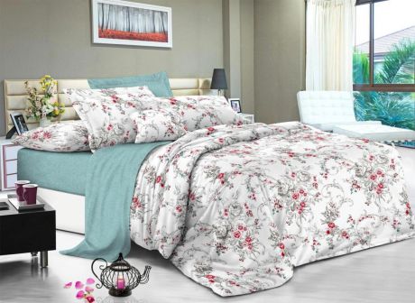 Комплект белья "Soft Line", 1,5 спальное, наволочки 50x70, цвет: мультиколор. 6104
