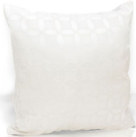 Подушка декоративная KauffOrt "Линза", цвет: белый, 40 х 40 см