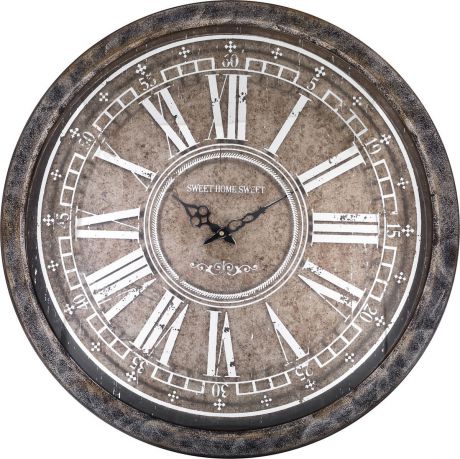 Настенные часы Lefard, 108-103, кварцевые, темно-серый, 70 х 70 х 8.5 см