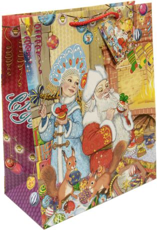Пакет подарочный Magic Time "Внучка Деда Мороза", 26 х 32,4 х 12,7 см
