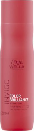 Wella Invigo Color Brilliance Шампунь для защиты цвета окрашенных нормальных и тонких волос, 250 мл