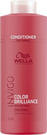 Wella Invigo Color Brilliance Бальзам-уход для защиты цвета окрашенных нормальных и тонких волос, 1 л