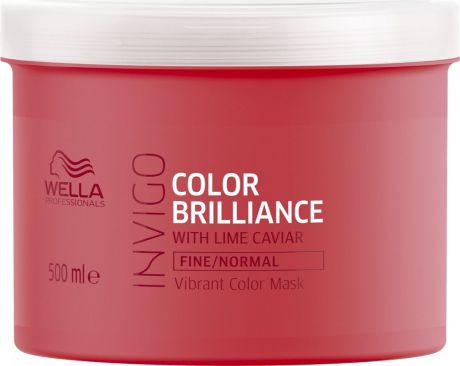 Wella Invigo Color Brilliance Маска-уход для защиты цвета окрашенных тонких и нормальных волос, 500 мл