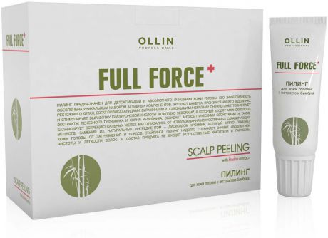 Ollin Пилинг для кожи головы с экстрактом бамбука Full Force Scalp Peeling 10шт х 15мл