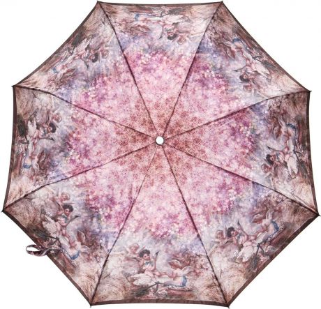 Зонт женский Fabretti, автомат, 3 сложения, цвет: бордовый. L-17118-8