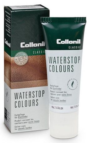 Крем для обуви Collonil "Waterstop Colours", снего-водоотталкивающий, цвет: коричневый, 75 мл