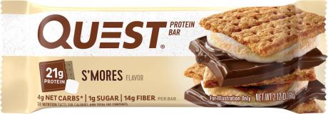 Батончик протеиновый Quest Nutrition "QuestBar", зефир и печенье, 60 г