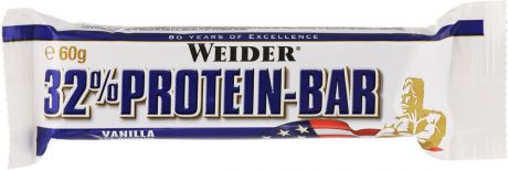 Батончик протеиновый Weider "32% Protein Bar", ваниль, 60 г