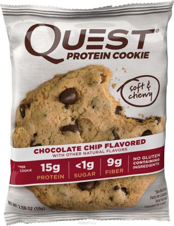 Печенье Quest Nutrition "Quest Cookie Chocolate Chip Cookie", 59 г