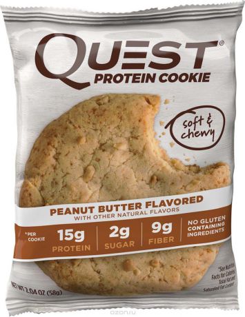 Печенье Quest Nutrition "Quest Cookie Peanut Butter Cookie", 58 г