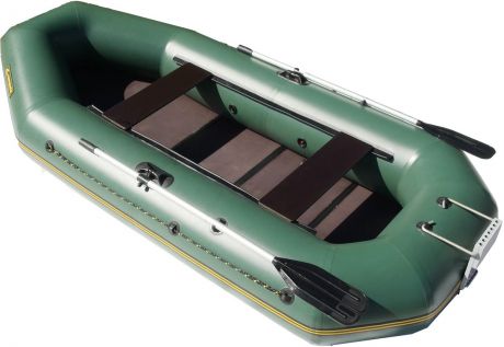 Лодка надувная Leader "Компакт-265", гребная, цвет: серый