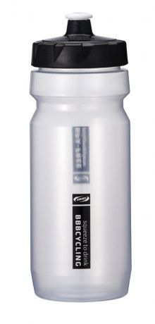Бутылка для воды BBB "CompTank", велосипедная, цвет: белый, черный, 550 мл