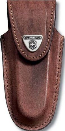 Чехол на ремень "Victorinox" для ножей 111 мм толщиной 2-3 уровня, кожаный, цвет: коричневый